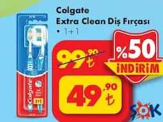 COLGATE EXTRA CLEAN DİŞ FIRÇASI 2'Lİ fiyat ve kampanya bilgisi